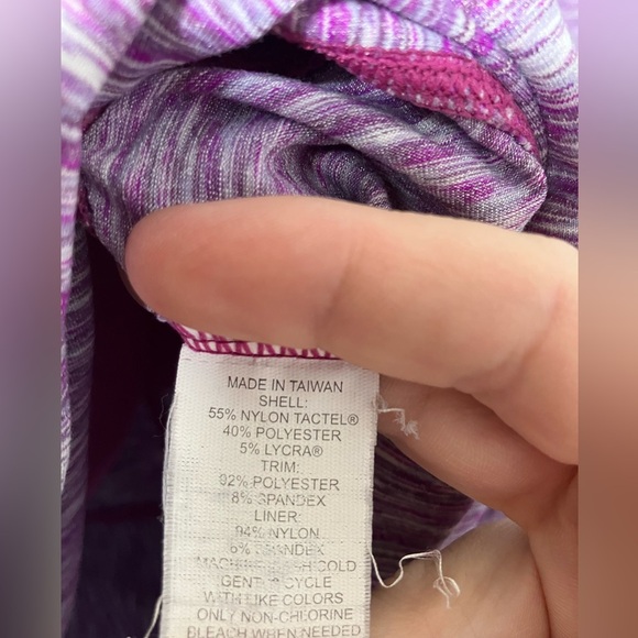 Prana Pullover Sweater Sz M Purple Pockets High Neck Hiking‎ Outdoors - Picture 5 of 9